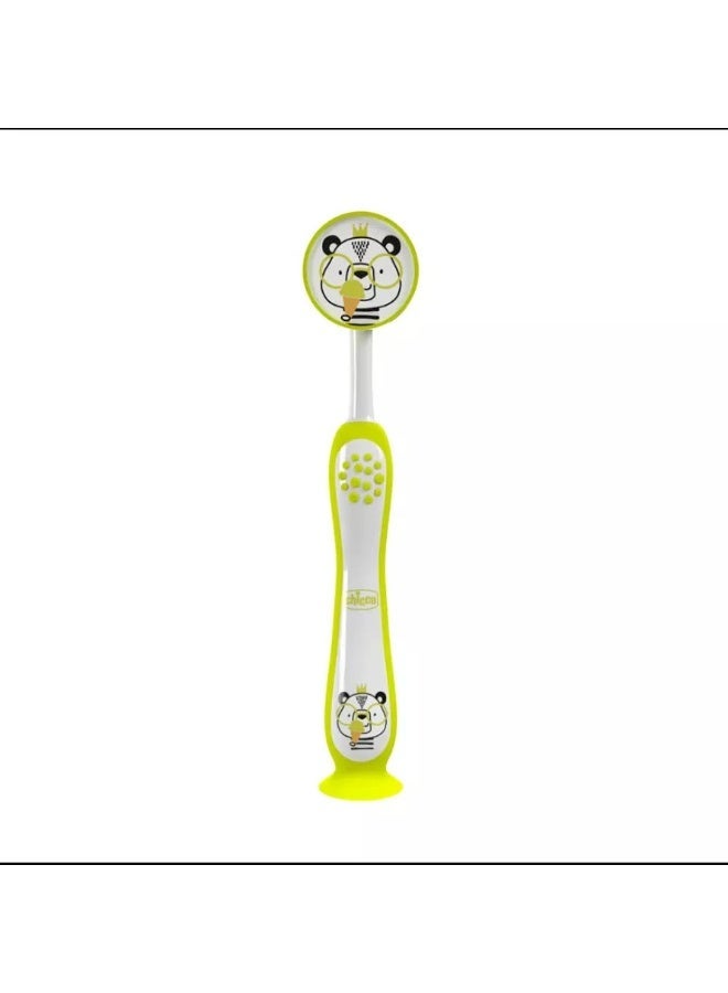 Chicco Milk Teeth Toothbrush 3-6 Years Hippo/Panda x2 - Image 3