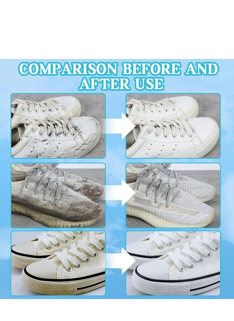 HOMTOPY - 100ml Foam Shoe Cleaner for Non-washing Decontamination and Whitening of Sports Shoe Sneakers White Shoes Microfiber Shoe and Cloth Shoes Cleaning - Image 1
