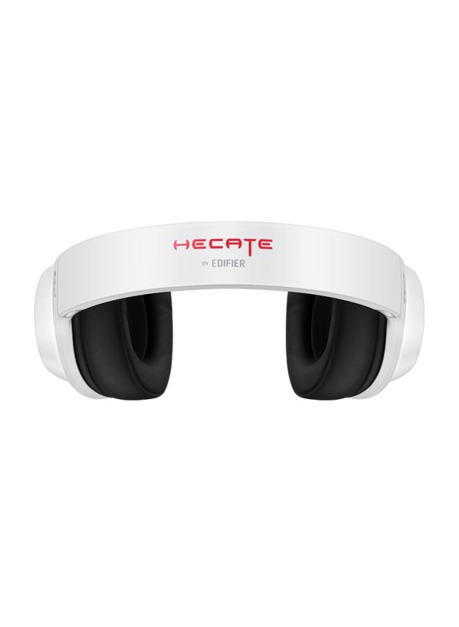 EDIFIER سماعة الألعاب الاحترافية Edifier Hecate G2 إصدار USB 7.1، سماعات أذن E-Sports، سماعة كمبيوتر فوق الأذن للدروس عبر الإنترنت والمكتب، مع ميكروفون، تحكم سلكي، أبيض - Image 4