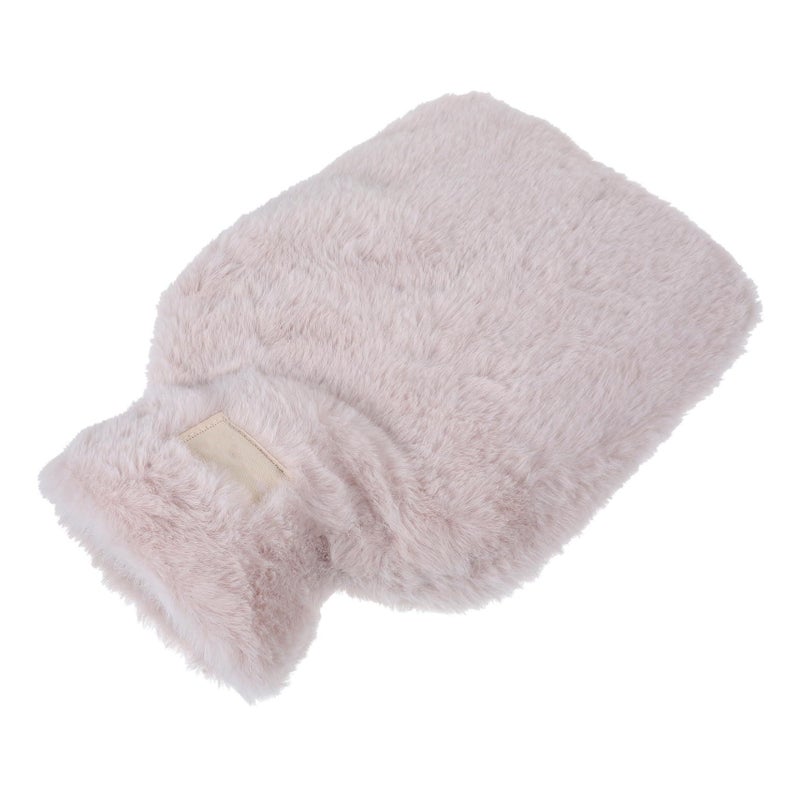 Plush Hot Water Bottle with Fleece Cover Hand Warmer for Winter Warmth And Cramp Relief - Image 2