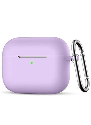 ملحقات حماية من السيليكون مع سلسلة مفاتيح متوافقة مع Apple AirPod الجيل الثالث 2021 للنساء والرجال والفتيات والأولاد، إضاءة أمامية LED مرئية (أرجواني) - pzsku/Z9F82E6AF2EA977B77F91Z/45/1743031296/bbad7ce3-fc79-4d59-9f60-8260d0c8e0b4