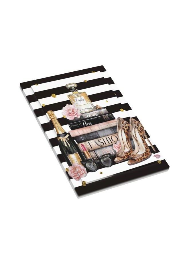 GSRLOD Women Pink Cosmetics Lipstick Heels 1 Gang No Device Blank Outlet Wall Plate Light Switch Cover Switchplate Electrical Decorative Faceplate Bedroom Decorate - Image 3
