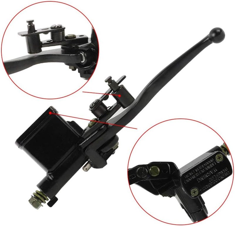 FLYPIG 7/8" Left Hydraulic Brake Master Cylinder for Motorcycle Kids ATV Quad Moped Pit Dirt Bike 50cc 70cc 90cc 110cc 125cc 150cc 22mm Handlebar - Image 3