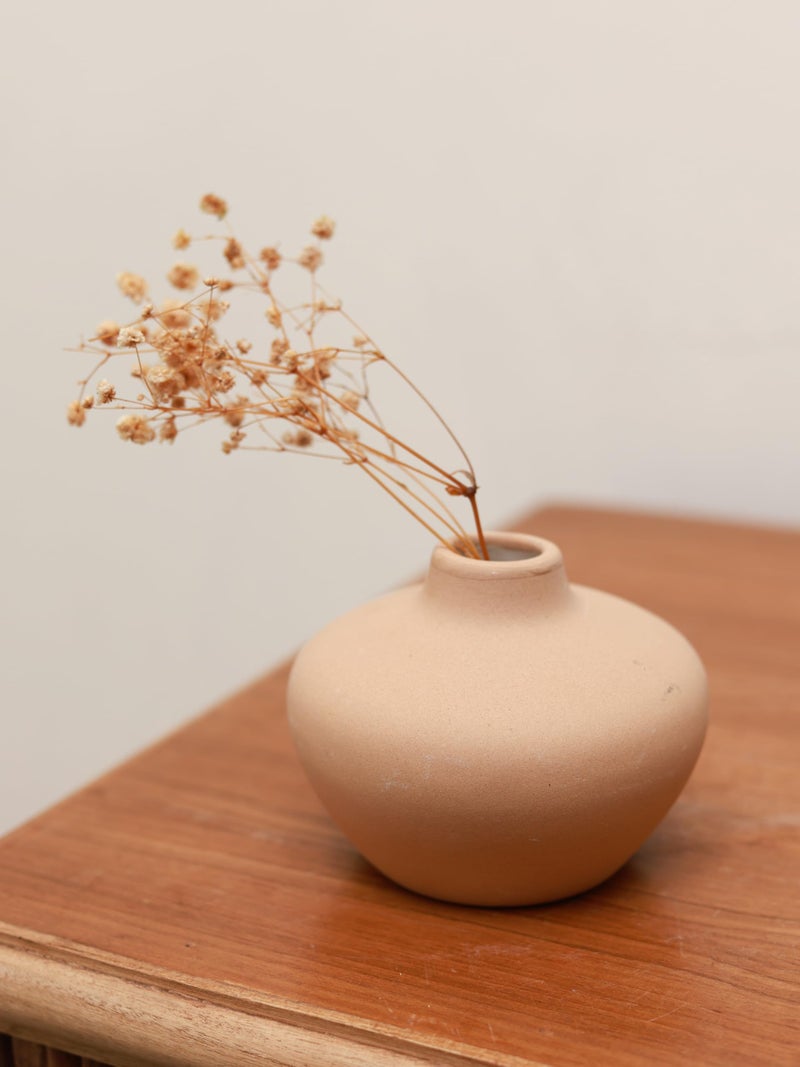Craftribal Handmade Ceramic Decorative Brown Flower Bud Vases Set of 2| Minimalist Matte Finish, Modern Home Dcor Accent for Living Room, Flowers, Bedroom, Office & Gifting - Image 3