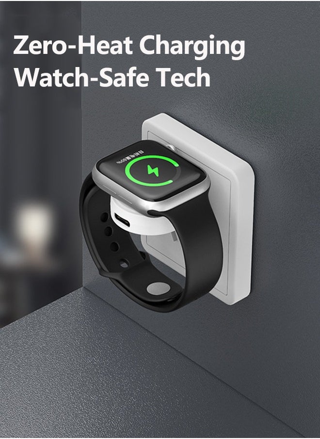 Generic Portable Magnetic Wiriless USB A Charger for Apple Watch Ultra Se Series 9 8 7 SE 6 5 4 3,Car iWatch Charging,Airplane Travel Gadgets Gear Essentials Accessories  - Image 3
