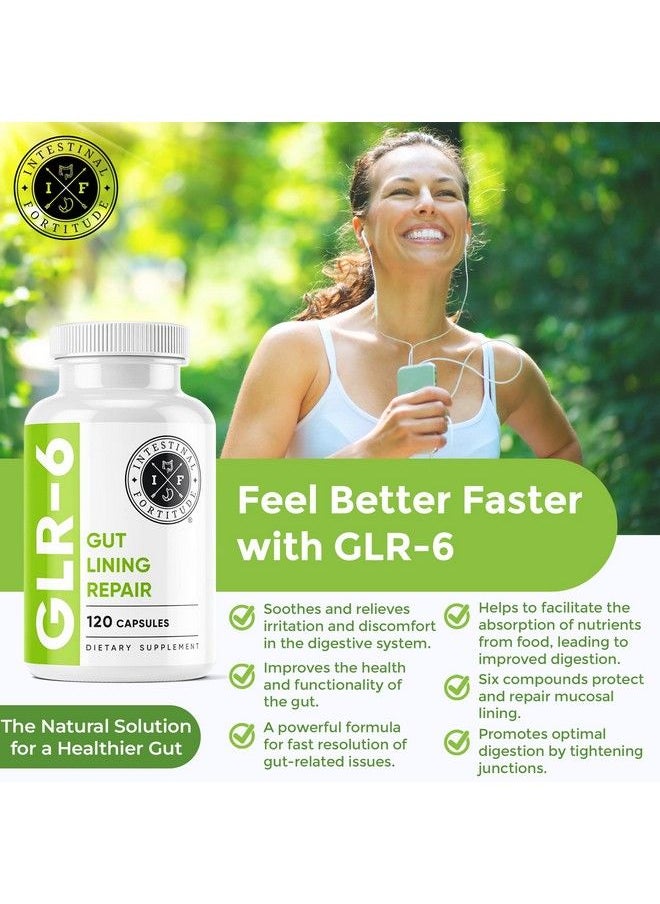 Intestinal Fortitude - Glr6 Leaky Gut Repair Supplement Gut Health Ibd Ibs Gerd Marshmallow Root Slippery Elm L Glutamine Dgl Licorice Root Fenugreek N Acetyl D Glucosamine - Image 1