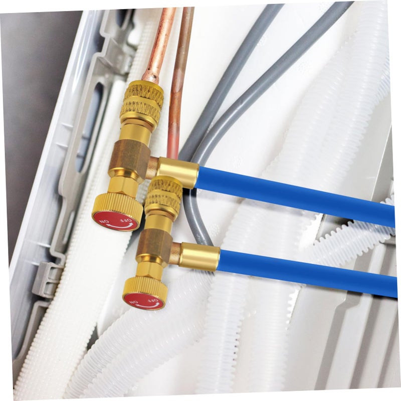 Air Conditioner Straight Filling Valve 2 Pieces Leak Prevention Easy Control Efficient - Image 5