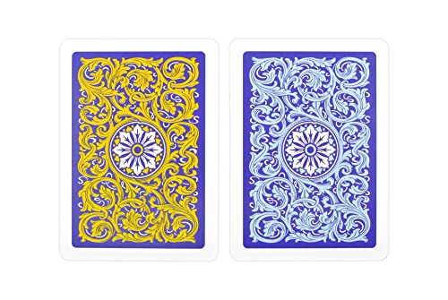 Copag 1546 Neoteric Design 100% Plastic Playing Cards, Poker Size (Standard) Violet/Yellow/Blue (Regular Index, 1 Set) - Image 5