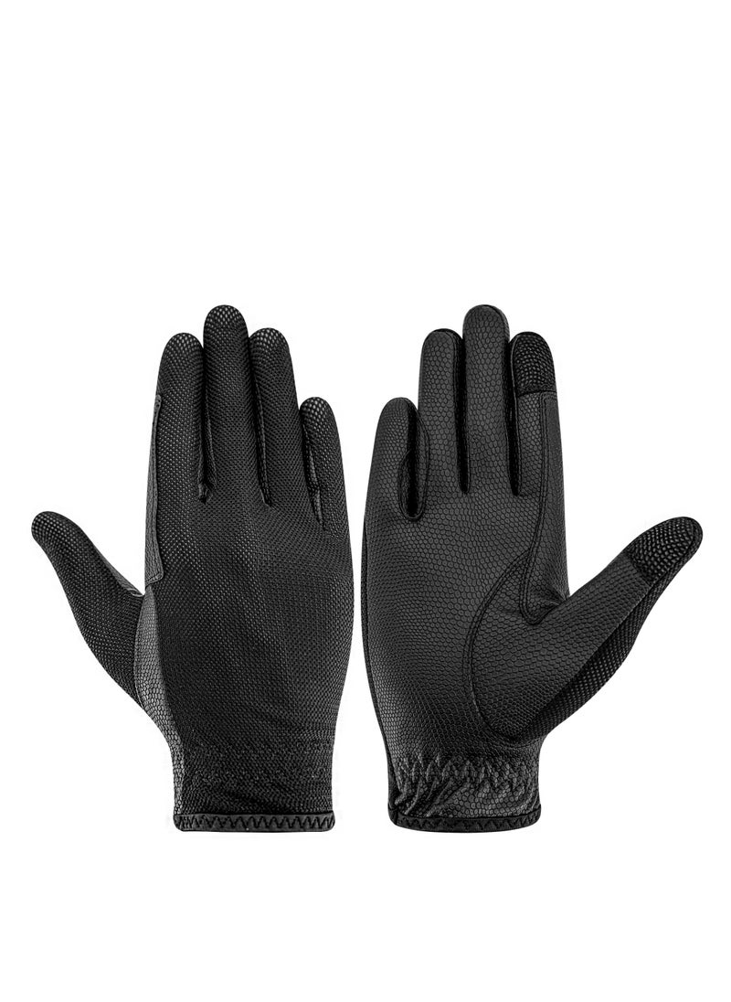 Royal Riders Premium Horse Riding Gloves - Tackified Serino-KT with Air Mesh, Stylish, Breathable & Durable Equestrian Gloves for Men & Women - #10061892  - Image 1