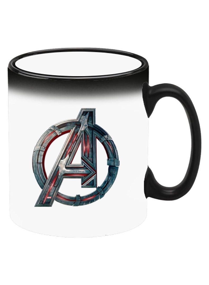Theodor Color Changing Heat Sensitive Ceramic Mug, Image Revealed When HOT Liquid is Added! avenger-logo - Image 2