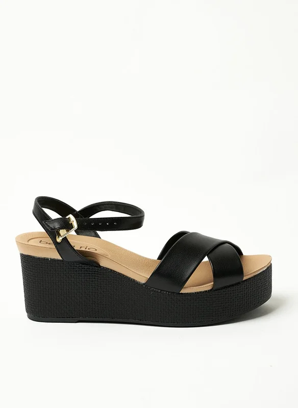 Beira Rio Beira Rio Ladies Wedge Sandals Black | Made In Brazil