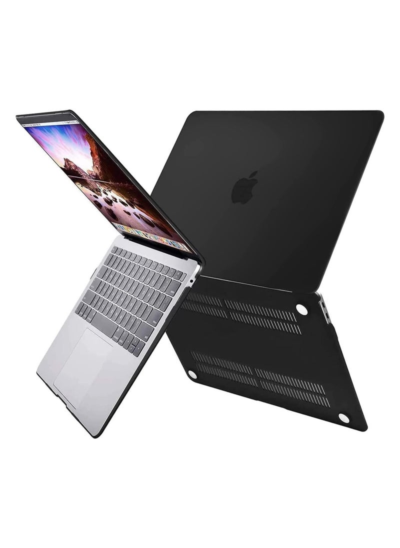 AMM - Hard Shell Case & UK Layout Arabic Keyboard Cover for MacBook Air 13-inch A2337 M1 A2179 Black - Image 1