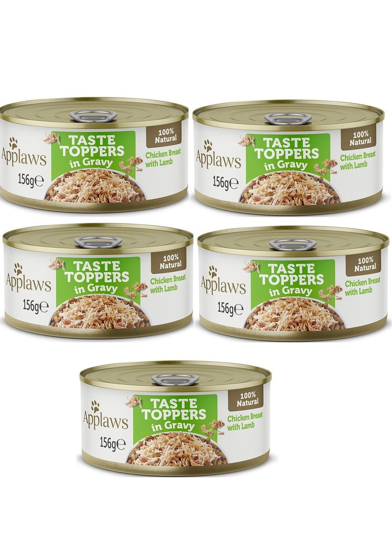 Applaws 5Pc Taste Topper Gravy Chicken Lamb Mix With Dry Food For Dogs 156g - Image 1