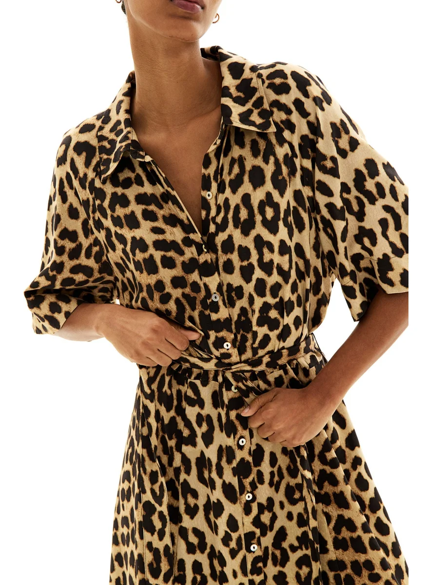 H&M Tie-Belt Shirt Dress