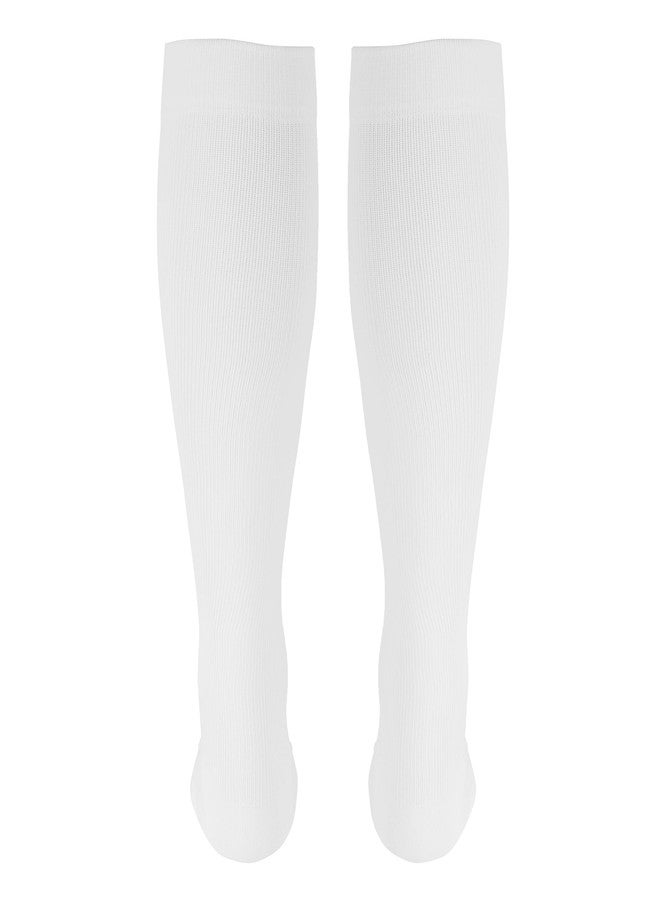 Truform Compression Socks, 15-20 mmHg, Men's Dress Socks, Knee High Over Calf Length, White, Medium (multipack) - Image 5