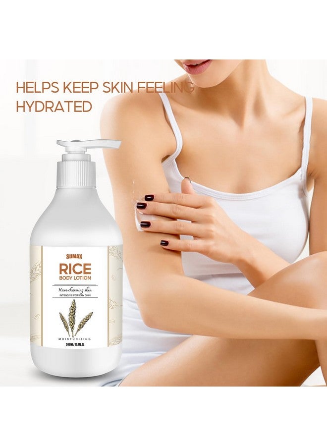 SURORAIN SURORAIN Rice Moisturizing Skin Lotion 10.1oz- Rice Extract - Body Lotion, Hand and Body Moisturizer, Hydrates Dry Skin Instantly, Hydrating Targets Dryness - Face Lotion - Image 2