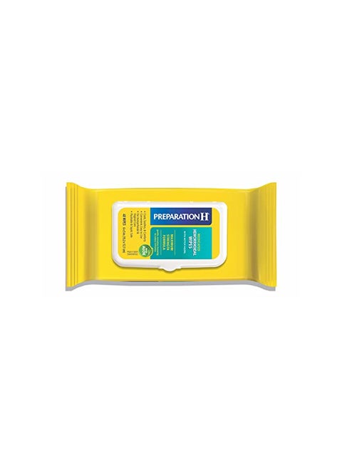 Preparation H Hemorrhoid Flushable Wipes with Witch Hazel for Skin Irritation Relief - 48 Count