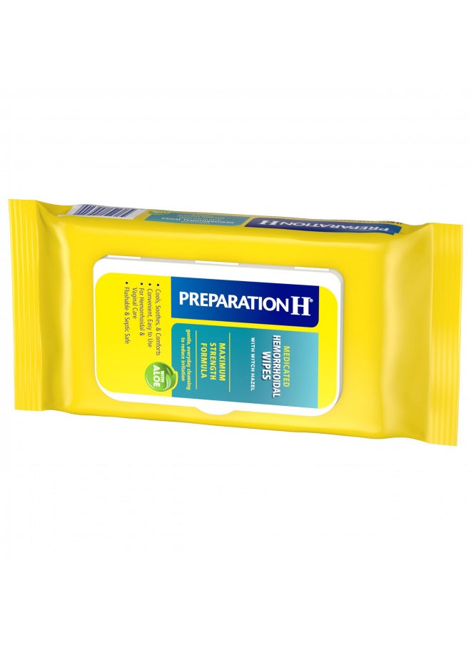 Preparation H Preparation H Hemorrhoid Flushable Wipes with Witch Hazel for Skin Irritation Relief - 48 Count  - Image 3