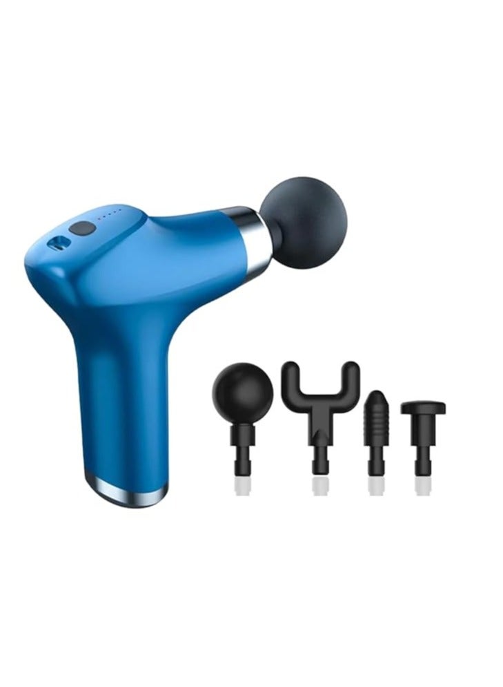 سکیلو جهاز تدليك للوجه صغير قابل لإعادة الشحن - جهاز تدليك عميق للأنسجة بخمس سرعات | جهاز تدليك كهربائي محمول باليد لتخفيف آلام الظهر والرقبة والعضلات - Image 1