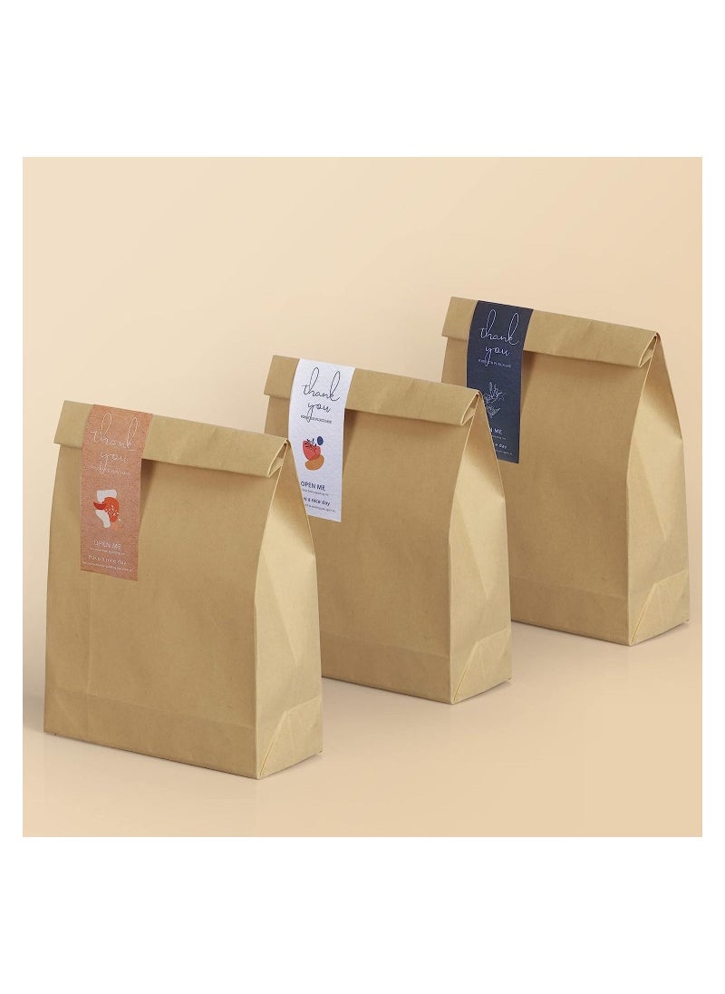 KASTWAVE Box Seal Stickers, Thank You Package Labels, Adhesive Labels Decorative Baking Gift Bags Packaging Decals, for Cards Envelope Gift Boxes Envelope Seals Stickers (3 Pack-150Pcs)  - Image 2