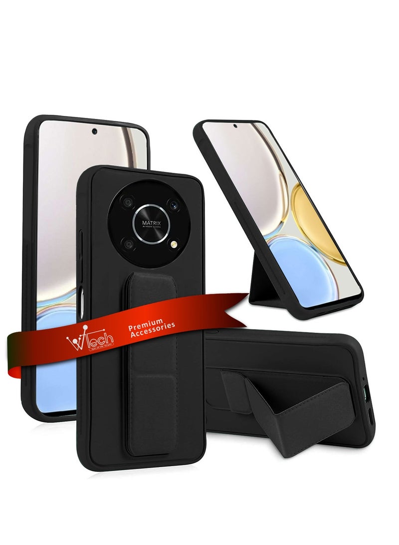 Wtech Luxury Electroplating Wrist Strap Case Cover For Honor X9 5G Black - Image 1