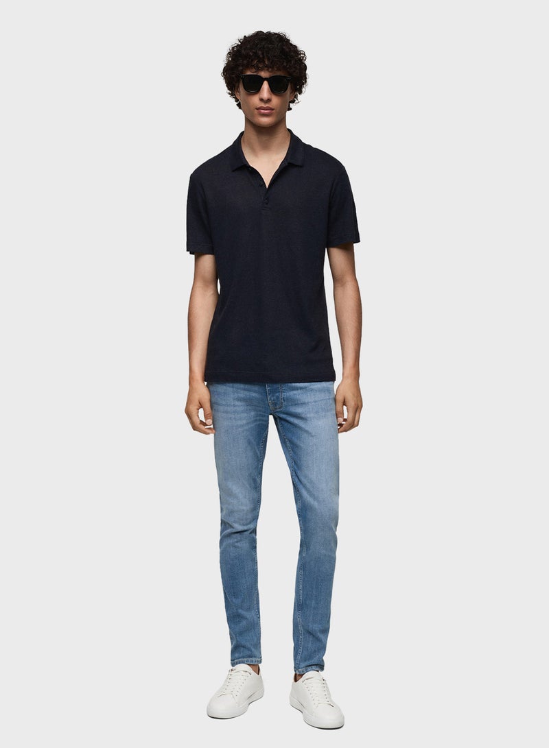 مانجو مان جينز كاجوال فاتح بقصة مريحة - Image 5