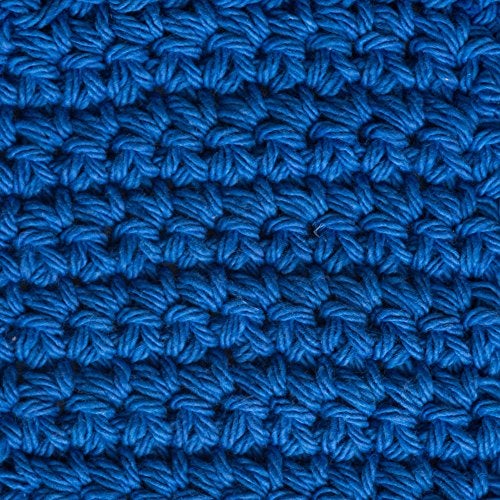 Lily Sugar 'N Cream The Original Solid Yarn, 2.5oz, Medium 4 Gauge, 100% Cotton - Blue - Machine Wash & Dry - Image 3