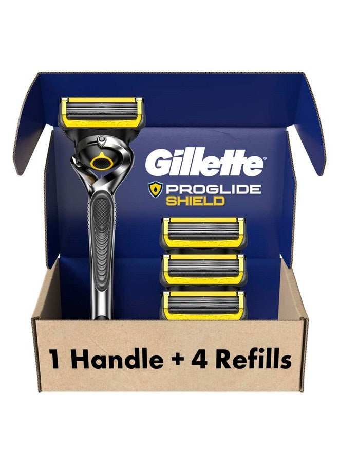 Gillette Proglide Shield Razor For Men 1 Gillette Razor 4 Razor Blade Refills Shields Against Skin Irritation