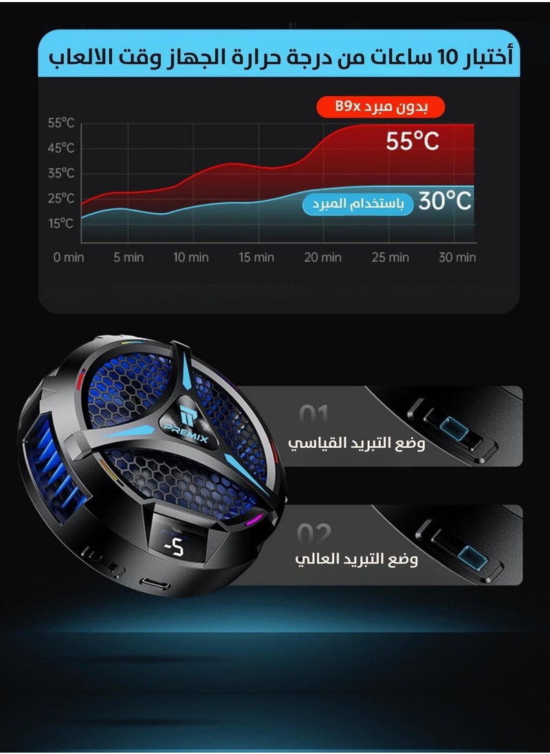 بريمكس - B9X مبرد مروحة للايباد و التابلت بخاصية التبريد المائي - Image 1