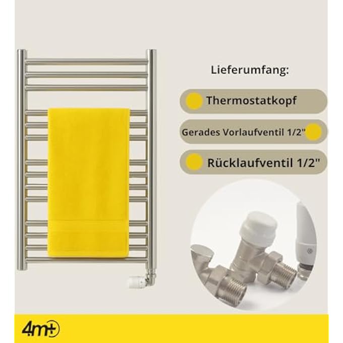 THERMOSTAT HEATING ANGLE M30 X 1.5 - RADIATOR THERMOSTAT WHITE - RADIATOR RADIATOR THERMOSTAT ANGLE - RADIATOR CONTROLLER CORNER SHAPE COMPLETE SET, 6-28 C - Image 3