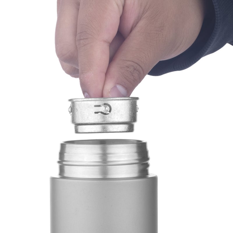 Lightweight Travel Insulated Water Bottle 450ml Titanium Vacuum Flask with Tea Filter Outdoor Metal Water Bottles Camping Hiking Travel Bottles - Image 2