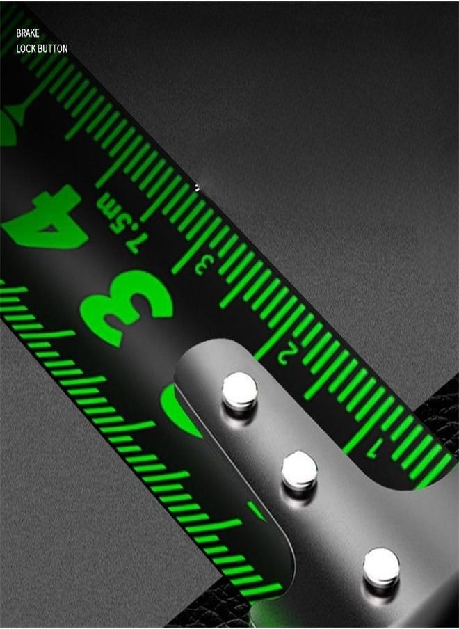 Generic - Fluorescent Steel Tape Measure 10 Meters Tape Measure Thickened and Hardened Wear Resistance and Fall Resistance Measurement Tool - Image 1