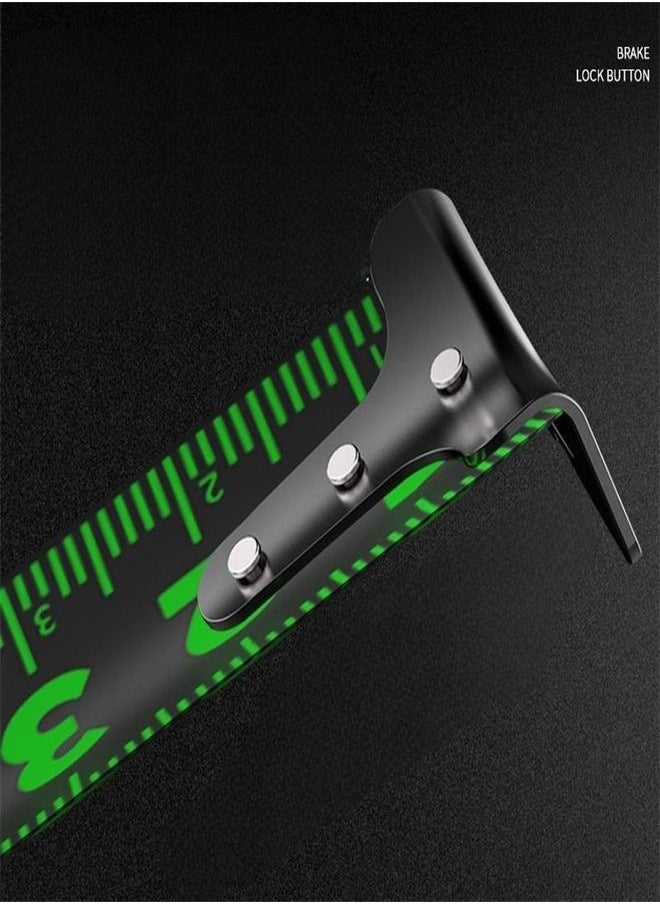 Generic - Fluorescent Steel Tape Measure 10 Meters Tape Measure Thickened and Hardened Wear Resistance and Fall Resistance Measurement Tool - Image 1