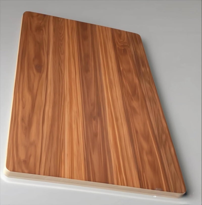Bestone products Table top for CentreSofaOfficeCoffee Table Folding Wall Brackets Shelf Top One Side Laminated with mica Semi Gloss Finish with Deco Polish Thikness 18mm Color Linerwood 24x25 Inches  - Image 5