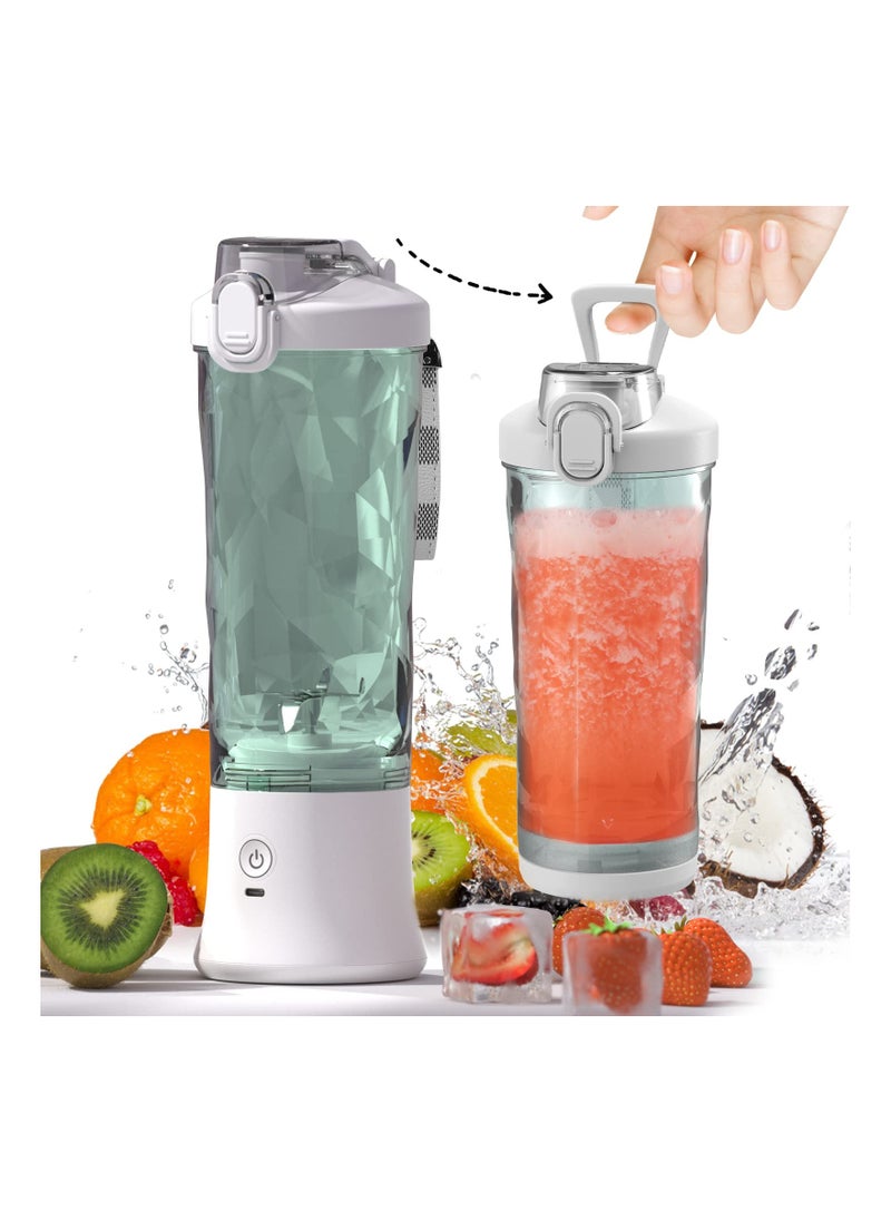 Excefore Portable Personal Blender, for Shakes and Smoothies with 6 Blade 20 Oz Travel Cup USB Rechargeable for Kitchen, Home, Travel  - Image 1