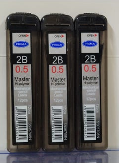 PRIMA Prima 0.5mm Nib Set - 3 Pack for 2B Mechanical Pencils - Black 