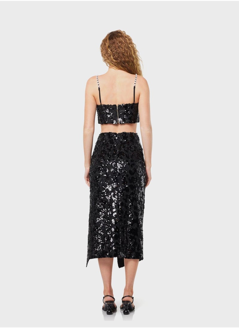 ELLIATT - Bardot Side Slit Dress - Image 1