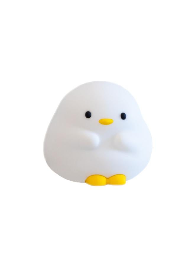 Bluejw Dun Duck Night Light Bedroom Bedside Charging Mother And Baby Sleeping Pat Light Timing Desk Lamp Children's Silicone - Image 1