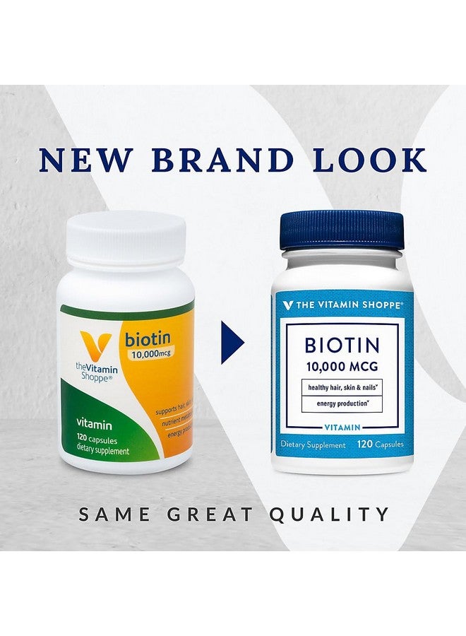 The Vitamin Shoppe متجر الفيتامينات البيوتين 1,000 ميكروغرام، دعم استقلاب المغذيات لشعر صحي وحيوي، بشرة صحية وأظافر قوية، إنتاج الطاقة (120 كبسولة) - Image 3