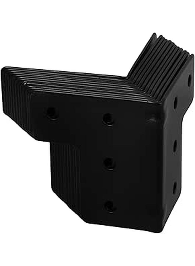 Black Metal Corner Guards Edge Protectors 12 Pack For Furniture Cabinets Boxes - Image 1