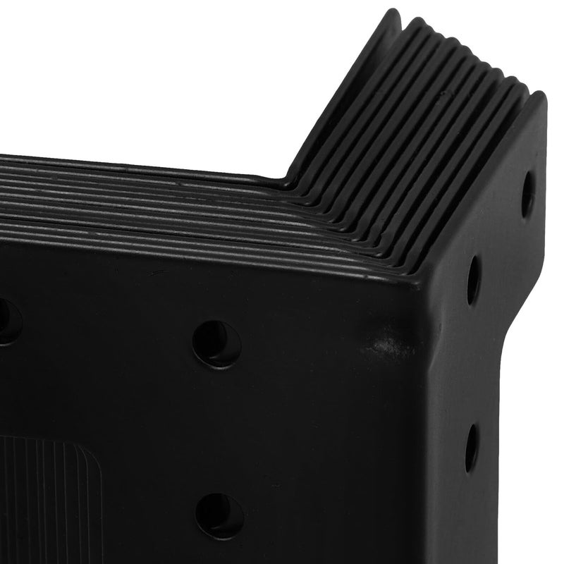 Black Metal Corner Guards Edge Protectors 12 Pack For Furniture Cabinets Boxes - Image 4