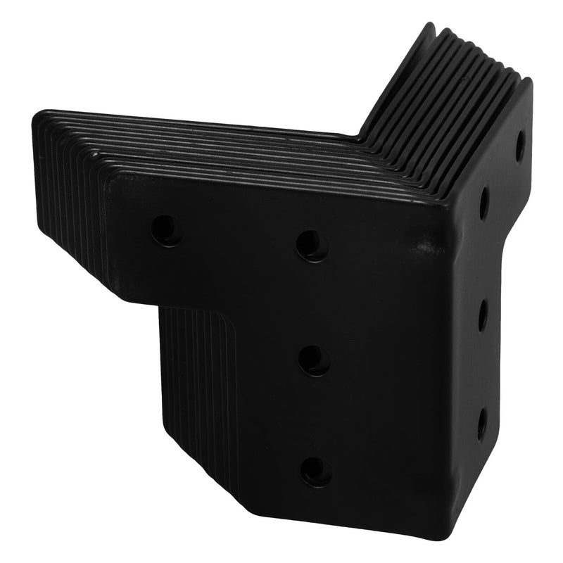 Black Metal Corner Guards Edge Protectors 12 Pack For Furniture Cabinets Boxes - Image 2