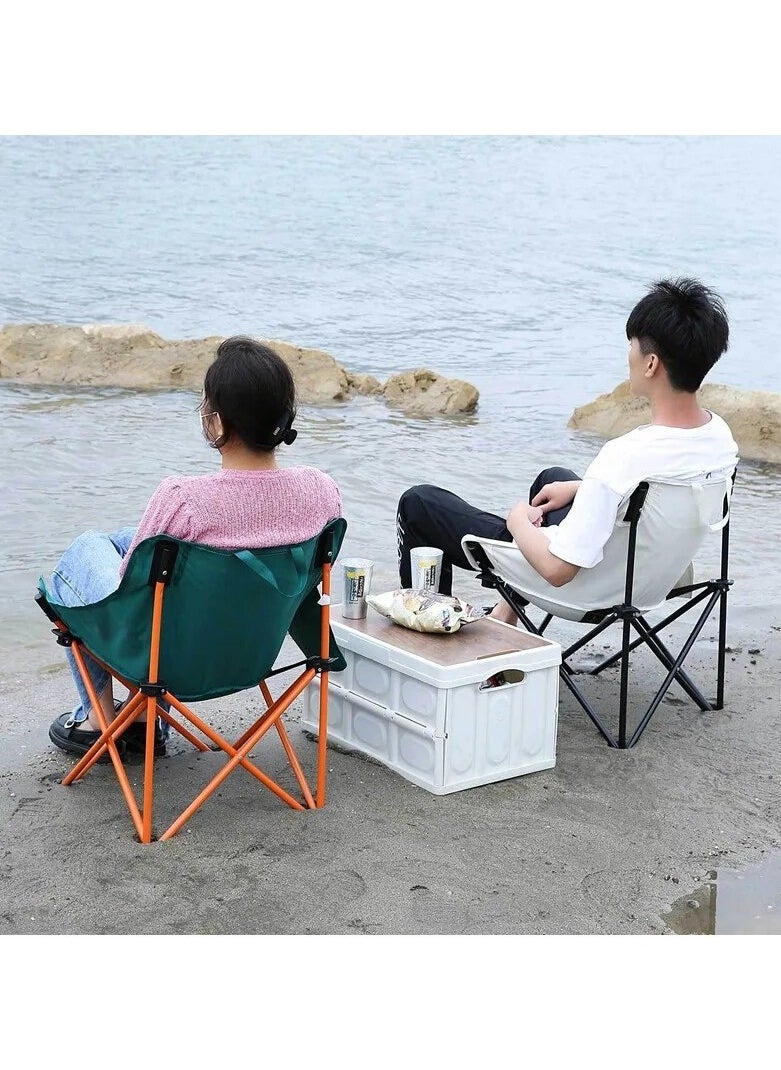 Generic - Ultralight Folding Camping Moon Chair - Durable 600D Oxford Fabric - Image 1