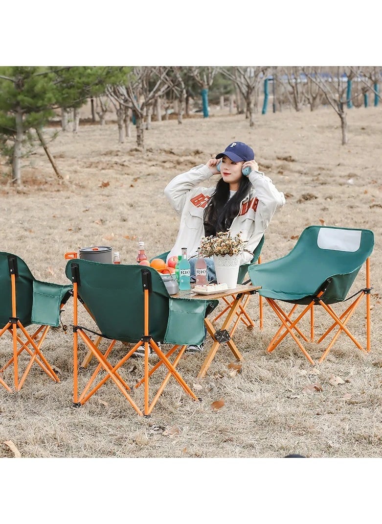 Generic - Ultralight Folding Camping Moon Chair - Durable 600D Oxford Fabric - Image 1