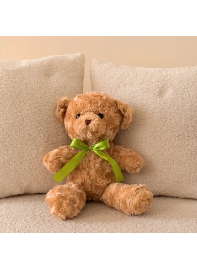 Cute Brown Plush Bear Stuffed Animal – Soft Huggable Teddy Bear Toy for Kids, Valentine’s Day, Birthday, or Baby Shower Gift, 12 Inch - Image 1