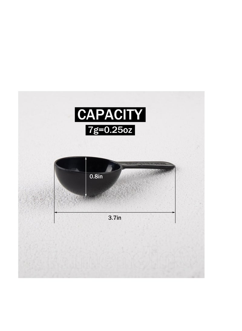 24 Pack Coffee Bean Measuring Spoons, Disposable Teaspoon Measuring Spoons, Coffee Scoop Measure for Tea Sugar Spices ( 7g, Black )  - Image 2