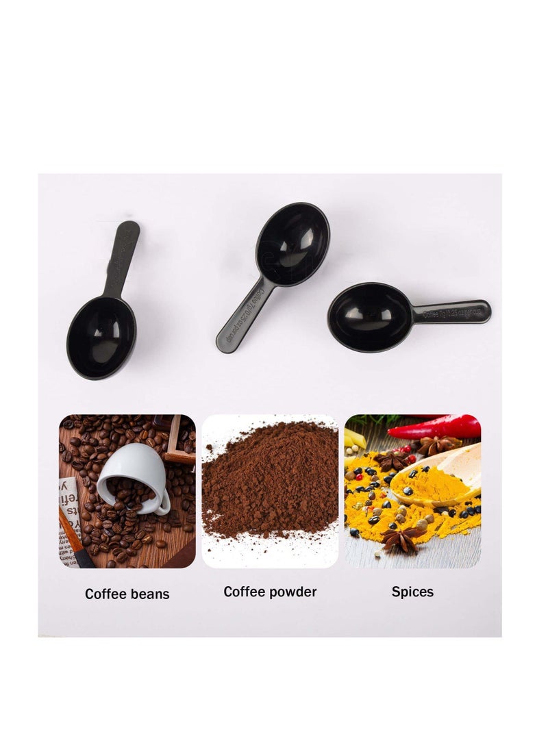 24 Pack Coffee Bean Measuring Spoons, Disposable Teaspoon Measuring Spoons, Coffee Scoop Measure for Tea Sugar Spices ( 7g, Black )  - Image 3
