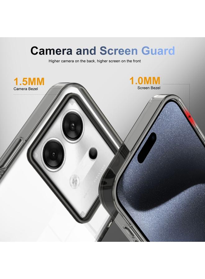 Zaboon Case For Infinix Zero 30 5G 2.5mm Anti-slip Clear Acrylic Hybrid TPU Phone Case - Image 2