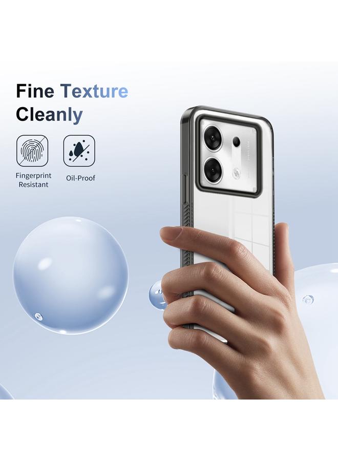 Zaboon Case For Infinix Zero 30 5G 2.5mm Anti-slip Clear Acrylic Hybrid TPU Phone Case - Image 5