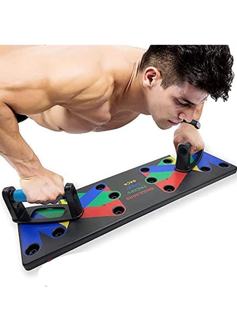 ELTRAZONE plastic Push Up Board Multifunctional Colour Coded Foldable Push up - Image 1